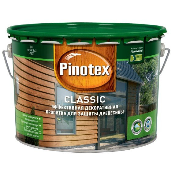 PINOTEX CLASSIC NW антисептик, Бесцветный 9л.